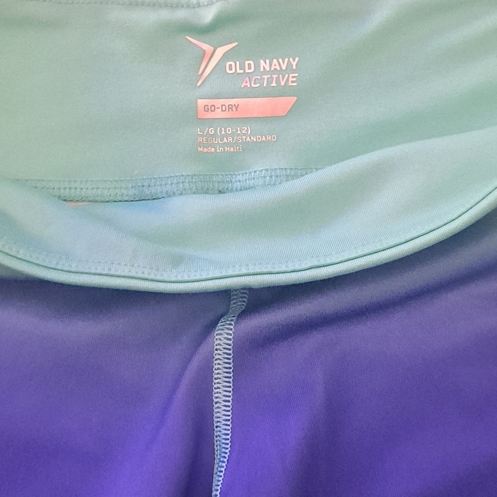 Old Navy Purple and Green Legging Pants - Picture 3 of 3